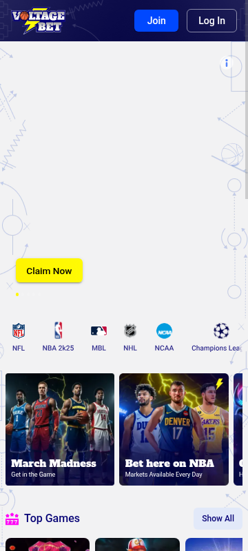 VoltageBet site screenshot